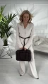 TOREBKA SHOPPER BAG Z KIESZENIA W KOLORZE GORZKIEJ CZEKOLADY