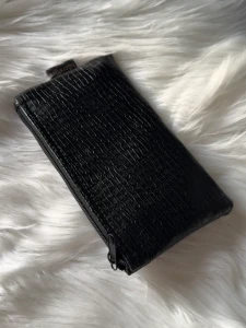 MINI POCKET - CZARNY CROCO