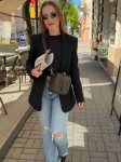 Torebka damska ze skóry syntetycznej MERINA MINI  BITTER CHOCOLATE  II