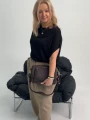 Torebka damska w kolorze gorzkiej czekolady PRATICA BAG