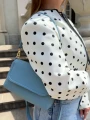 Torebka damska z klapką ze skóry syntetycznej kolor BABY BLUE